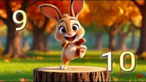 Раз Два Три! 🐰 Поймай меня! Весёлая считалочка для малышей. Песенка с движениями