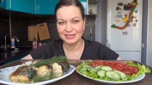 МУКБАНГ СКУМБРИЯ В СМЕТАННО-ГОРЧИЧНОМ МАРИНАДЕ,ЗАПЕЧЕННАЯ С ЛУКОМ 🧅/MUKBANG ЕДА ОБЖОР