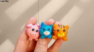 Как слепить Милых Животных из пластилина / Маленькие Животные из пластилина для детей своими руками