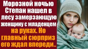Истории из жизни. Морозной ночью, Степан нашел в лесу замерзающую женщину с младенцем на руках. Но г