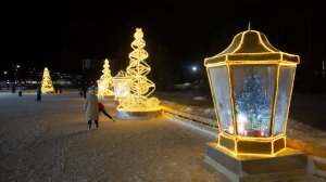 Новогодние Арт-объкты "Фонари". г. Губкинский