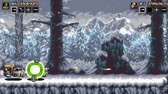 Blazing Chrome Hard режим Co-op with FULGORE 36:17 + Bug