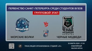 Морские Волки - Черные Медведи Политех\ Первенство СПб среди студентов ВУЗов\ Обзор матча