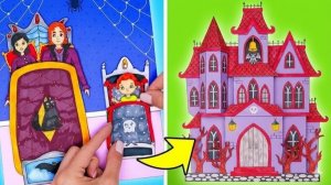 Принцесса против вампира: челлендж бумажных домов и DIY 🧛