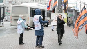 29мар26, вск, пл Маркса. Обращения Патриотов Отечества Новосибирского штаба НОД РОМШ