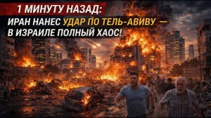 1 минуту назад: Иран нанес удар по Тель-Авиву — в Израиле полный хаос!