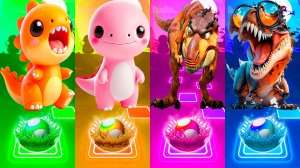 Coffin Dance Динозавры 384 уровень - Мультики про Динозавров | МУЛЬТФИЛЬМЫ ДИНОЗАВРЫ в Tiles Hop