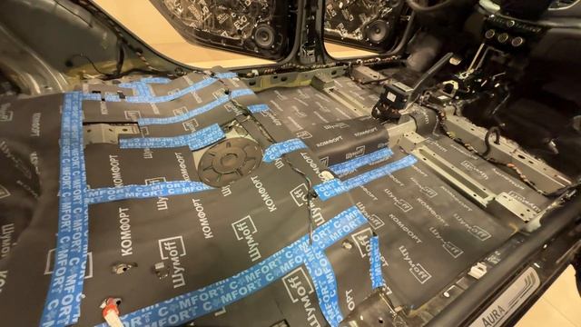 Полная шумоизоляция седана Lada Aura в Краснодаре