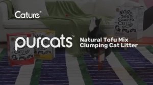 Соевый комкующийся наполнитель микс для кошачьего туалета Cature