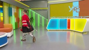 Участница театра танца «Жемчужина» Есения Беляцкая показала в студии свой номер