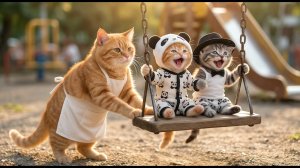 Мультики для детей. Милые Котики отправились в парк развлечений, мультик. Видео про котиков