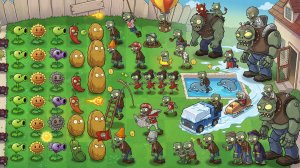 Зомби против растений PvZ Fusion Plants vs Zombies Растения против Зомби ПВЗ Битва прохождение игры