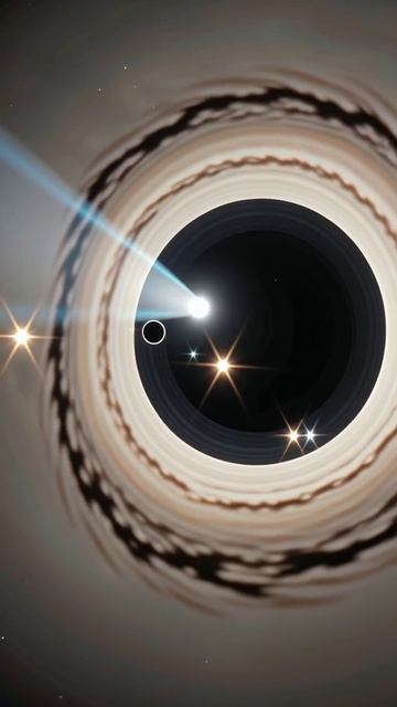 Загадка космоса: планеты на фоне света звезды #астрономия #космос #научныеисследования