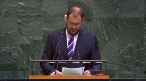 Выступление Д.С.Чумакова в ГА ООН по обзору мандатов