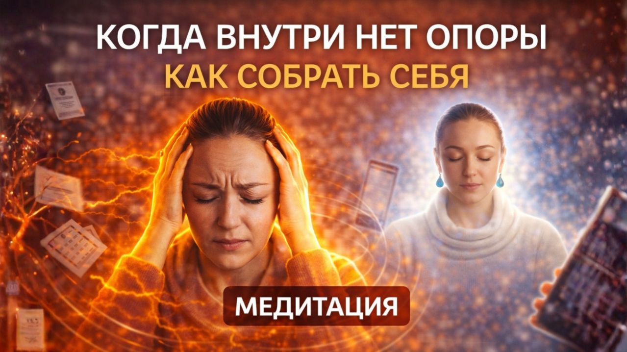 КОГДА ВНУТРИ НЕТ ОПОРЫ - КАК СОБРАТЬ СЕБЯ? МЕДИТАЦИЯ