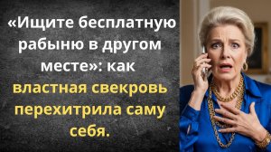 Свекровь наказала невестку, а поплатилась сама | Истории из жизни