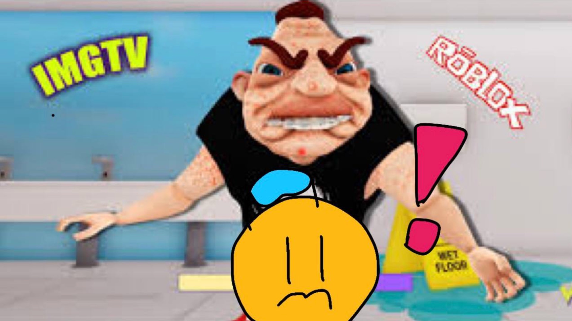 Сбеги от злого задиры в Roblox чтобы выжить!!!!