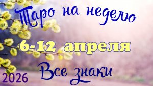 Таро-прогноз🎀на неделю с 6 по 12 апреля 🔥Тайм-код в описании🕊