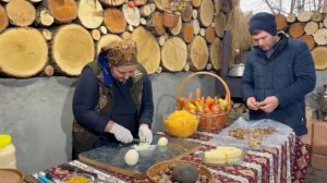 Традиционные деревенские блюда, сбор урожая тыквы Азербайджанская Кухня Деревенская Кухня  Рецепты