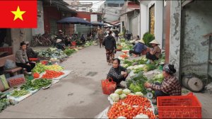 Реальная жизнь на Вьетнамском рынке ｜ Утро на тихом горном рынке в Бакнинь.