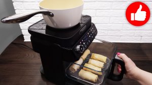 Очень Вкусно, Просто и Сытно. Завтрак в аэрогриле! Манная каша и блинчики. Кухонная станция Red 550