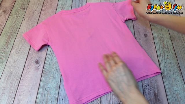 Футболка Lanson Kids хлопковая с крупным графическим принтом розовая - видео