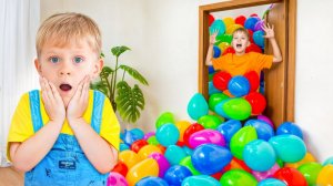 Оливер и его Друзья играют с воздушными шариками