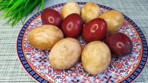 Яйца на Пасху в трёх натуральных красителях 🐣