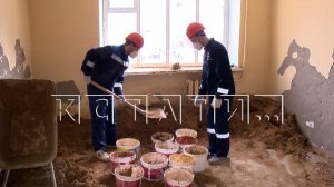 В Перевозском районе начат капитальный ремонт  общежития строительного колледжа