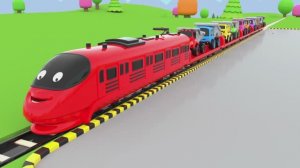 Пинки и Панда весело играют с игрушечными машинками — автобусом-транспортером