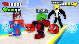 Джей Джей Человек-паук и супергерой Майки против Венома Бананакида. Майнкрафт Мультик