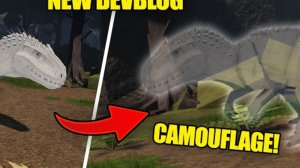 ОГРОМНЫЙ ДЕВБЛОГ! КАМУФЛЯЖНАЯ СПОСОБНОСТЬ К ИНДОМИНУСУ РЕКСУ В JURASSIC BLOCKY! - ROBLOX