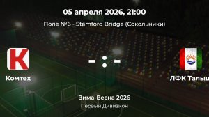 Первый Дивизион. Комтех - Талыш. Лига CityFootball