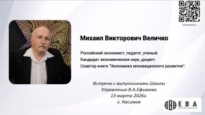 Михаил Викторович Величко Выступление 13 марта 2026