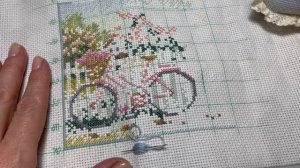 Вышивка. Продвигаю авантюру С ветерком. Внуки танцуют ))