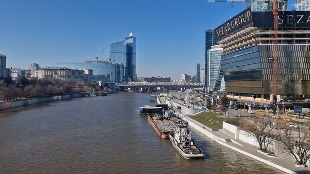 Вид на Москва Сити с моста Багратион 31.03.2026
