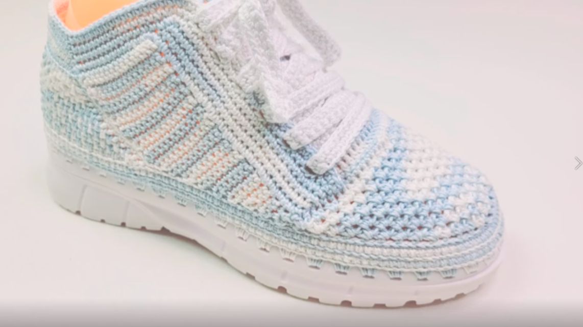 Вяжем Кроссы Часть 1  Учимся вязать обувь крючком