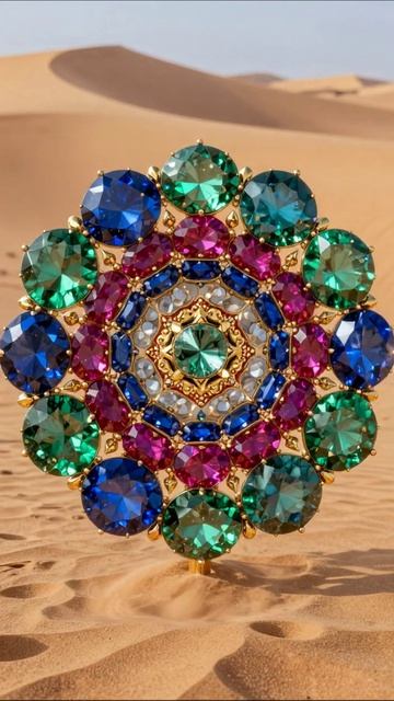 Сияние драгоценностей в пустыне #драгоценности #искусство #дизайн