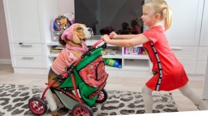 СОФУНЬЯ ШАЛУНЬЯ - СОФИЯ И ЕЁ ЛЮБИМАЯ СОБАКА.