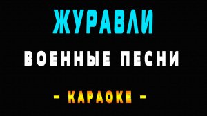 Караоке Военные песни - Журавли