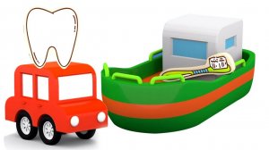 Мультики для детей 4 машинки. Собираем пазлы.  Развивающий мультфильм