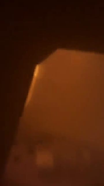 Прилёт иранской ракеты по базе США