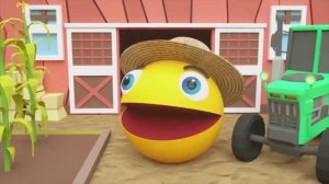 Веселое приключения с Пакман. Учим диких животных с пакман для детей. Игрушки с животными для детей