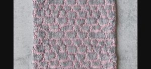 Прессовый узор "Камушки" на вязальной машине.