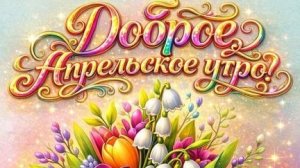Доброе утро! Уже апрель. Шикарная музыкальная открытка.
