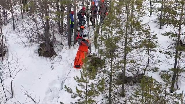 Соревнования спасателей на территории Чусовского МО (вид сверху)