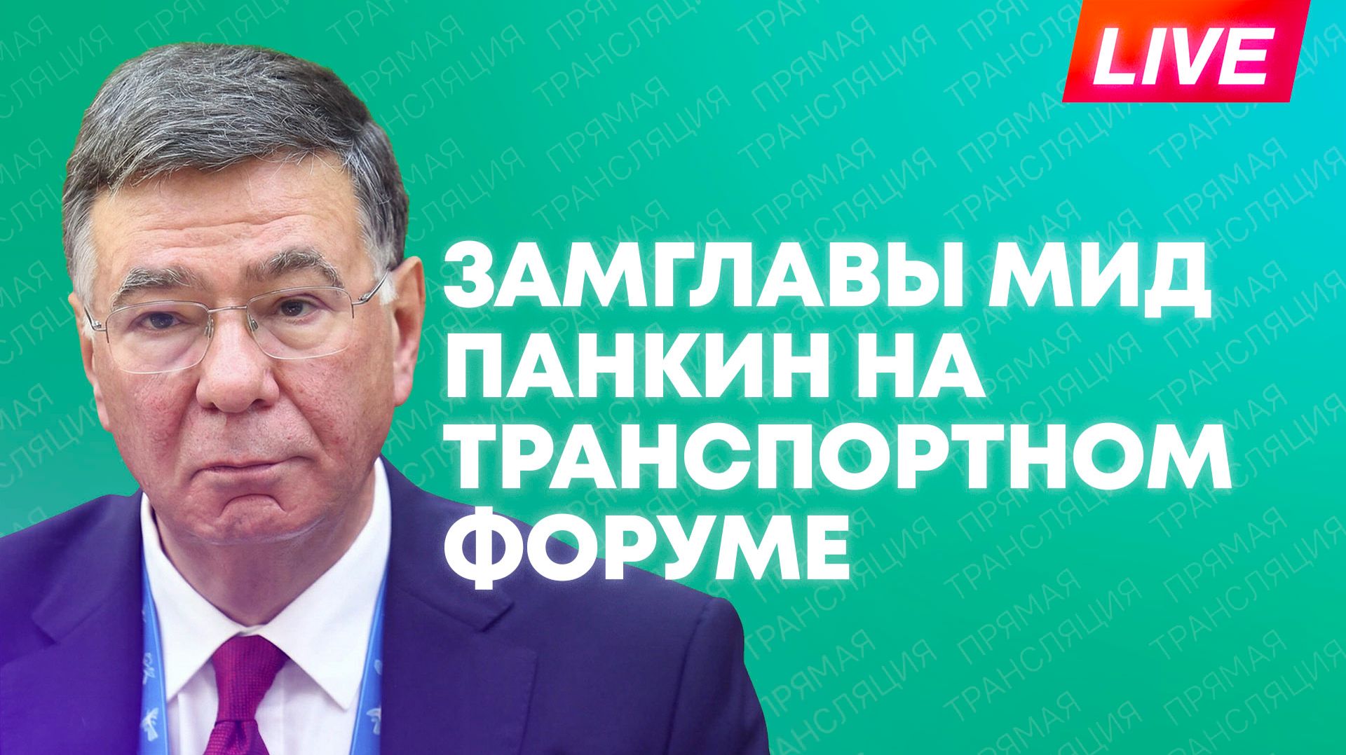 Замглавы МИД России Панкин выступает на  Международном транспортно-логистическом форуме