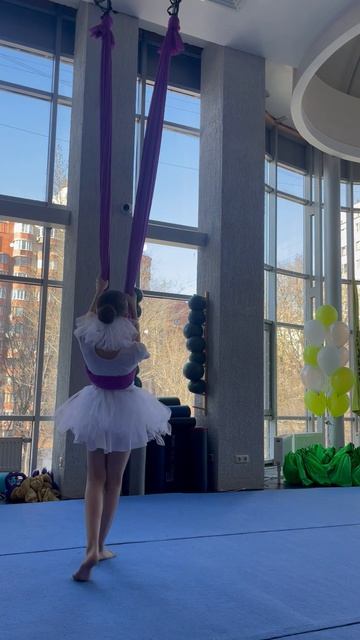 Воздушная гимнастика на гамаках