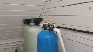 Система очистки воды из трех баллонов