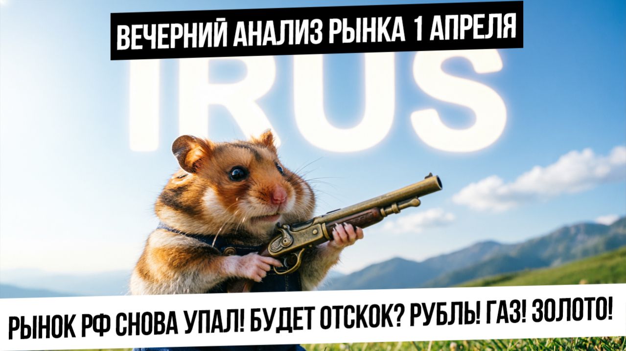 Вечерний анализ рынка 1 апреля. Рынок РФ завалили. Будет ли отскок? Что с рублем? Золото и серебро!